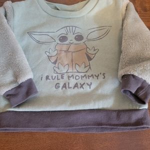 Baby Yoda Star Wars Sweat Shirt 6-9 months Infant